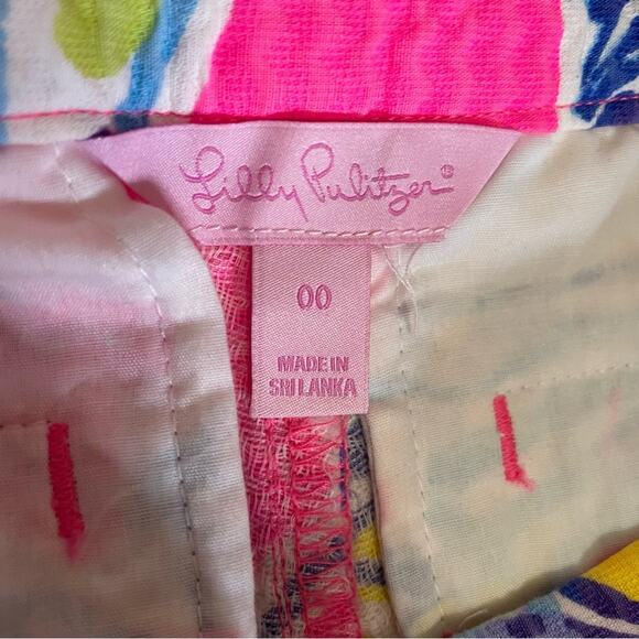 Lilly Pulitzer Adie Short Swept by the Tides Women’s Sz 00 - Picture 3 of 4